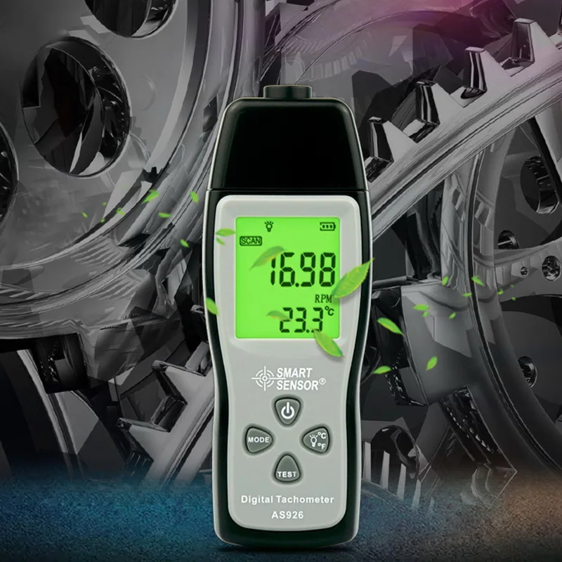 Бесконтактный цифровой измеритель скорости вращения Фото Тахометр