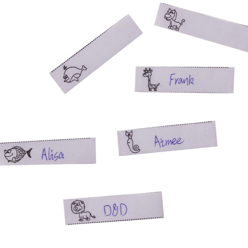 Ярлыки для одежды стирающиеся ярлыки аксессуары шитья цвет белый 100|iron on labels|iron name