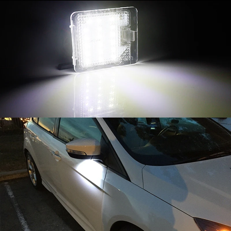 2x CANBUS LED Under Mirror Puddle light for Ford Focus MK3 MK2 Mondeo MKIV MKV Kuga C-Max Escape S-Max Welcome Lamp | Автомобили и
