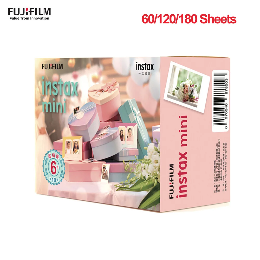 60/120/180 шт белая пленка для Fuji Instax Мини моментальной фотографии Фотобумага ЖК