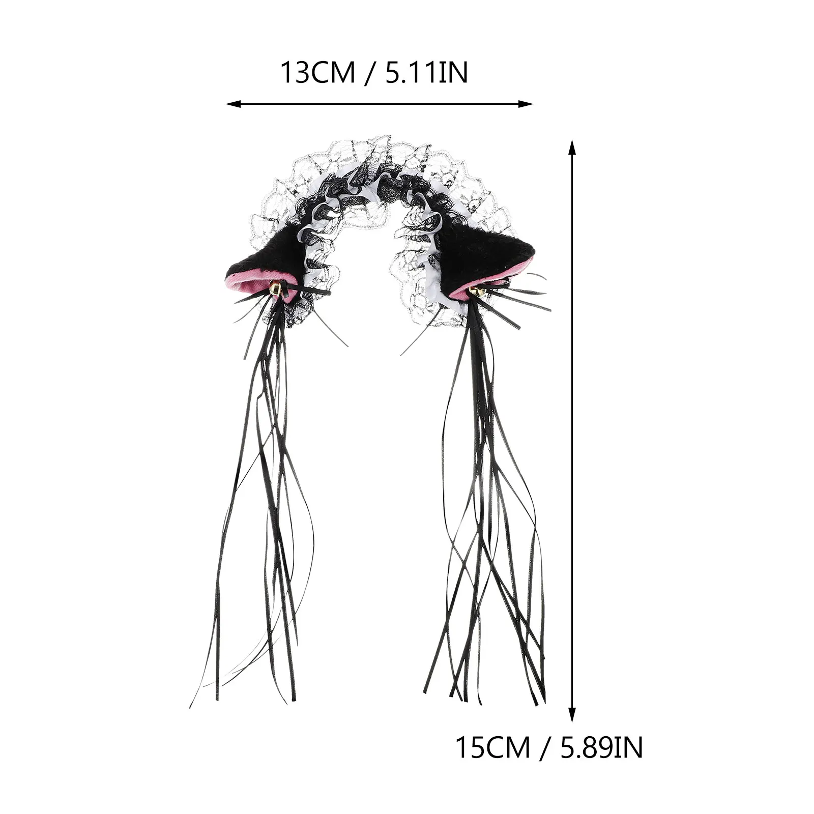 

Cosplay Headdress Masquerade Hair Hoop Cat Ear Bell Headband Hair Accessories