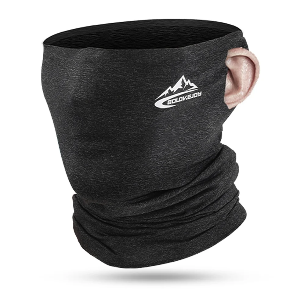 Dark gray Летняя велосипедная маска для лица езда спортивный шарф езда шеи лед для охлаждения шелковая Шея обертывание пыль Солнечный Свет Спортивная маска для рыбалки крышка - Цвет: Dark gray