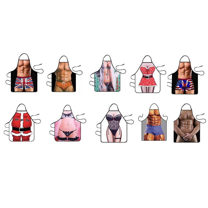 

1 шт., Женский Кухонный Фартук с принтом