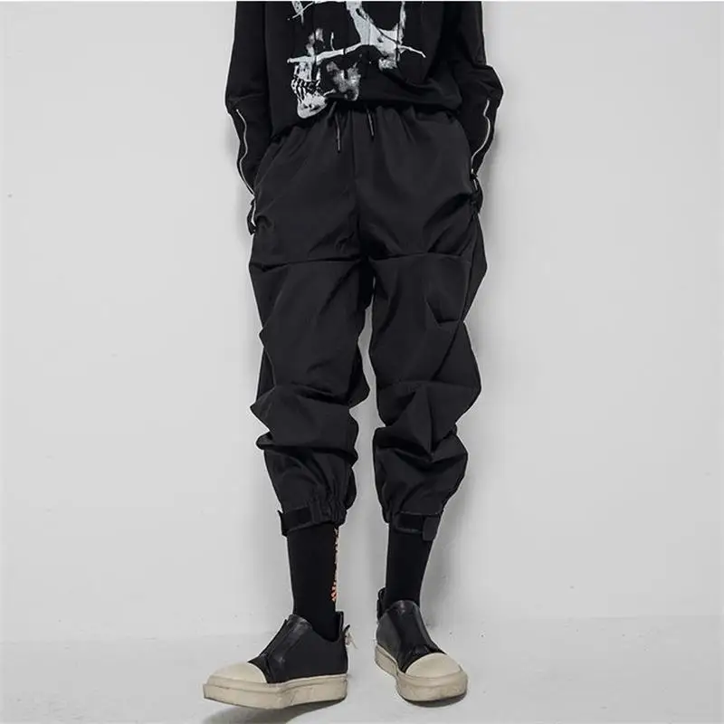 Men's Casual Pants Leggings Leggings Overalls Autumn New Diablo Personality Niche Korean Version Four Seasons Loose Hairdresser