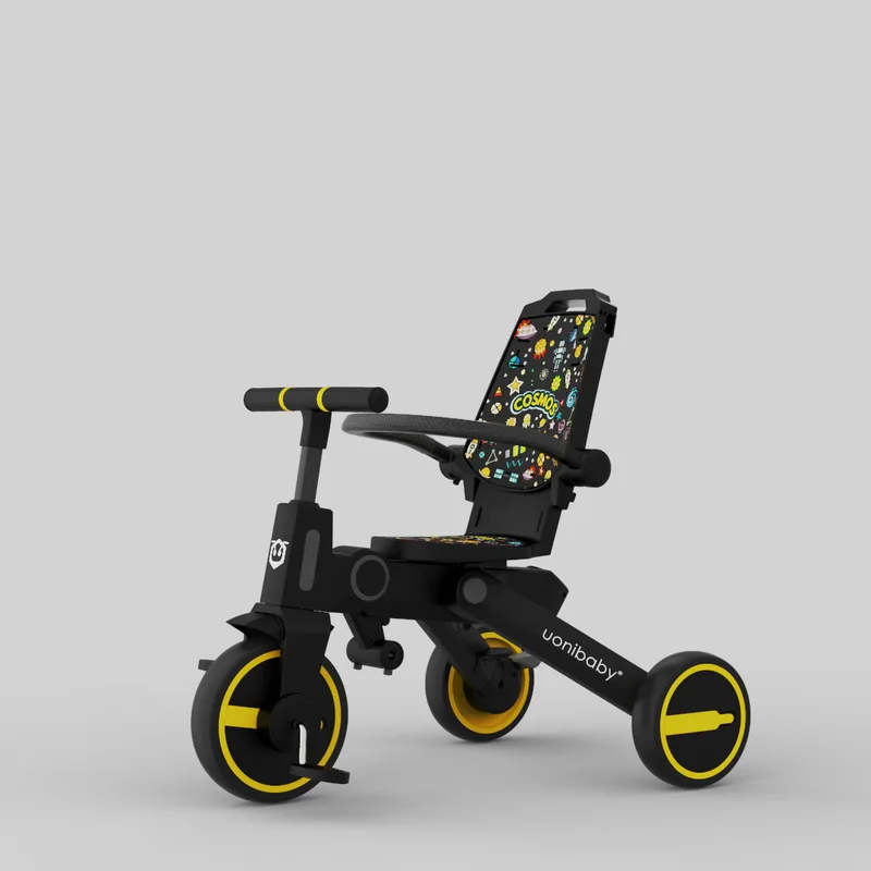 Uonibaby 7 в 1 компактный складной трехколесный велосипед для детей детская коляска