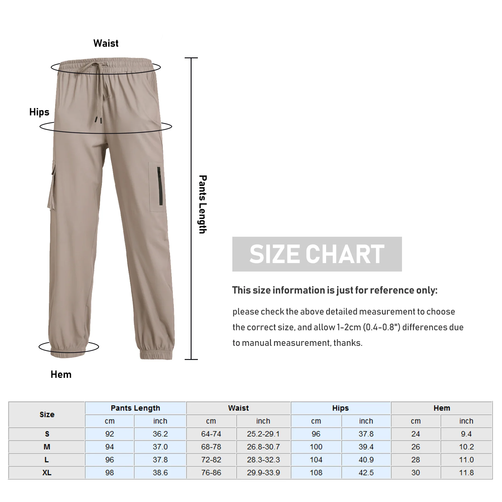 

Women Loose Cargo Pants Drawstring Pockets Stretchy Quick-Dry Running Fitness Joggers Pants Lounging Trousers