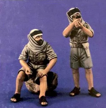 1/35 WWII SAS(Special Air Service) Car Crew 2 Resin Figure Kits/Set VERLINDEN #1459 Unassembled Uncolored