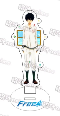 

Anime Free! Nanase Haruka Tachibana Makoto Rin Matsuoka Cosplay Stand Figure Model Acrylic Keychain Pendant Keyring Desk Decor