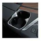 Уравновешивание автомобиля Нержавеющаясталь центральной консоли подстаканник Шестерни рамка коробки подлокотника для Peugeot 3008 GT 3008GT 2016 2017 2018 2019 2020