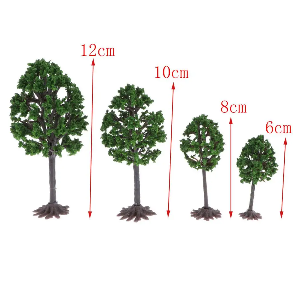 

12 шт., модель деревьев для строительства железной дороги