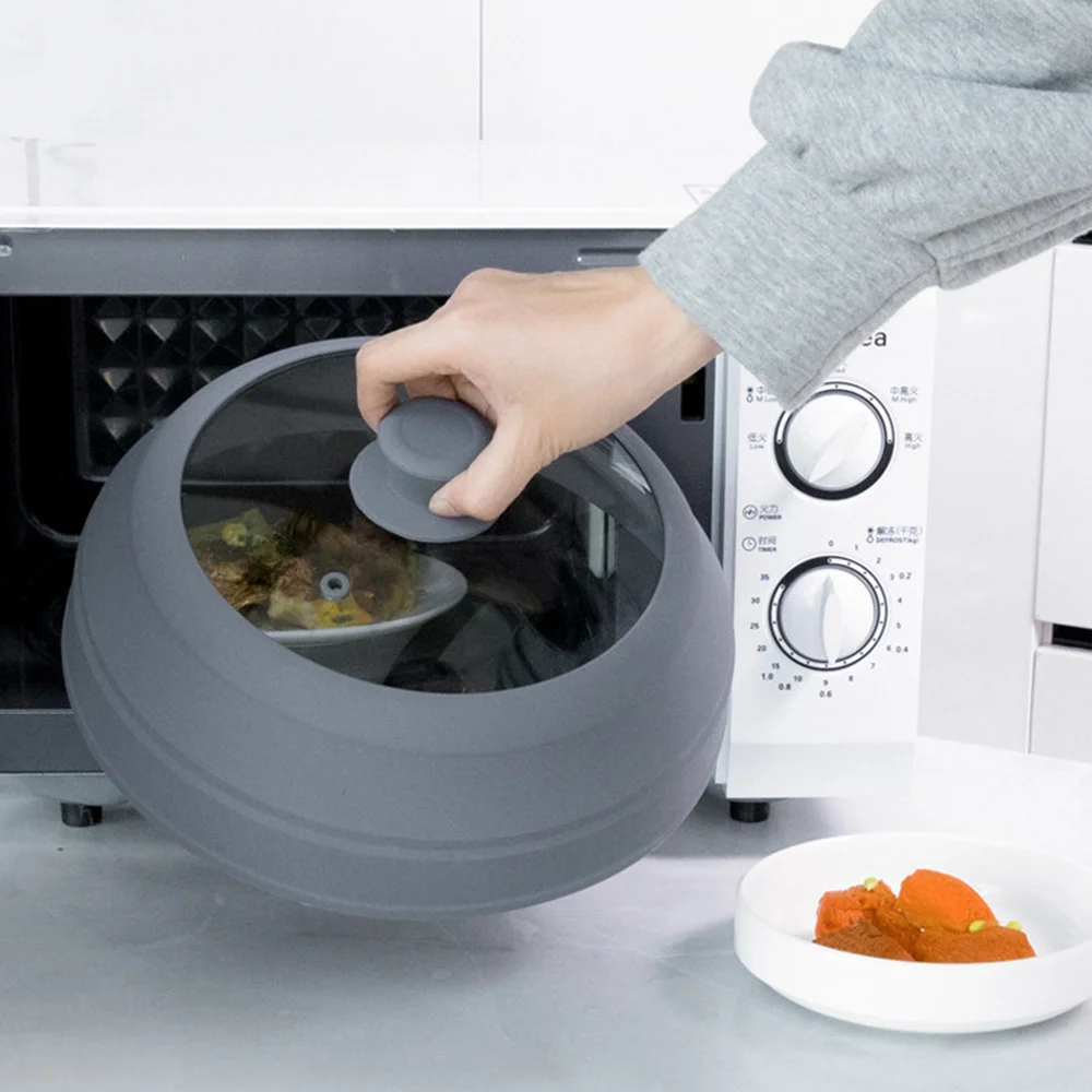 

Foldable Microwave Oven Oilproof Covers Home Kitchen Food Preservation Cover