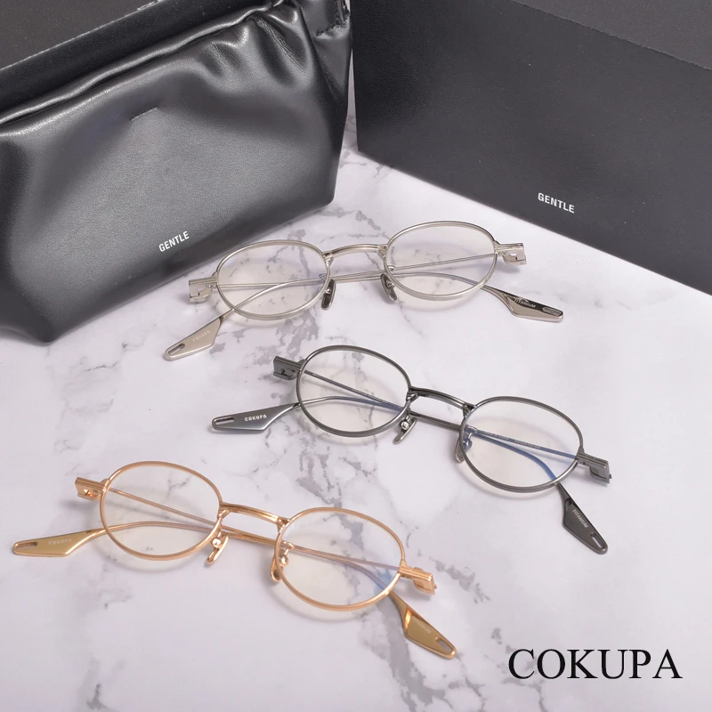 

GM 2021 new style Round shape alloy Prescription glasses frame GENTLE COKUPA Optical Eyeglasses Frame for Men Women