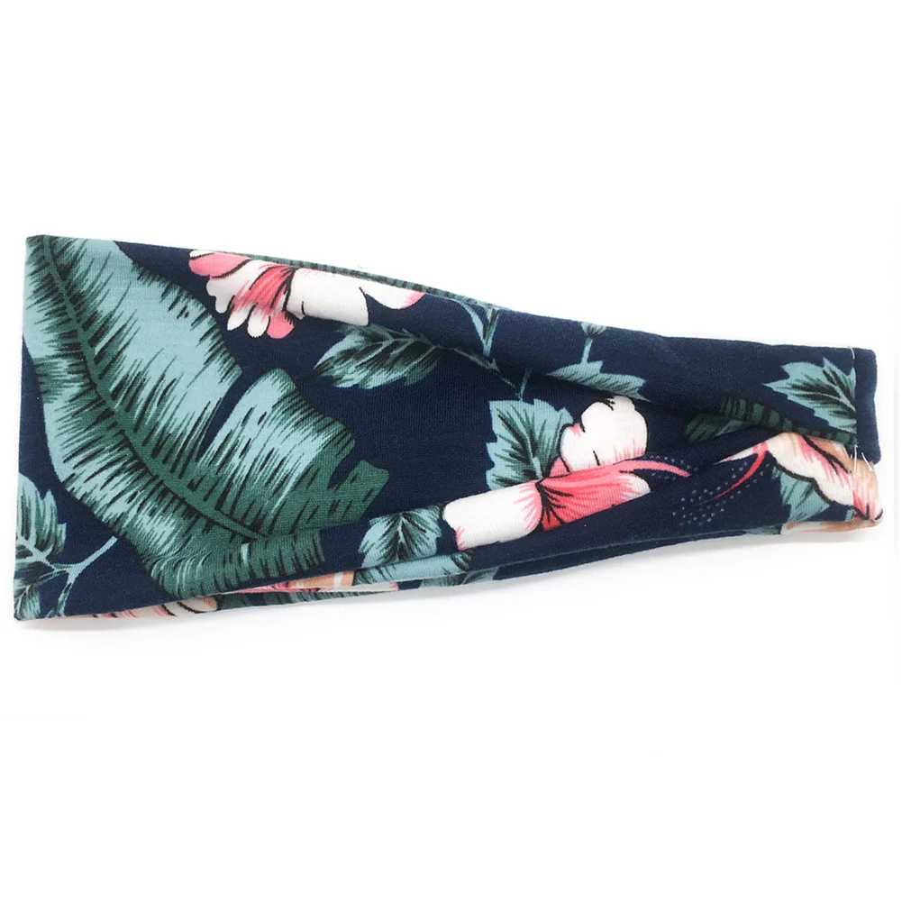 

Women Floral Print Wide Headband Sweatband Running Yoga Anti Sweat Hairband hair bands for women hair accessories