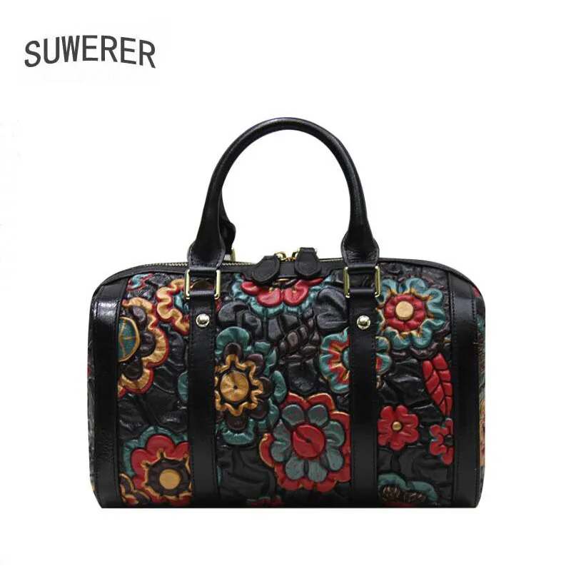 

New Fashion Flowers Bags Women Genuine Leather Bag luxury handbags women bags designer Women's famous brand women handbags