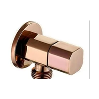 rose gold angle valve plated or matte black water faucet black or gold angle brass diverter toilet valve ag799