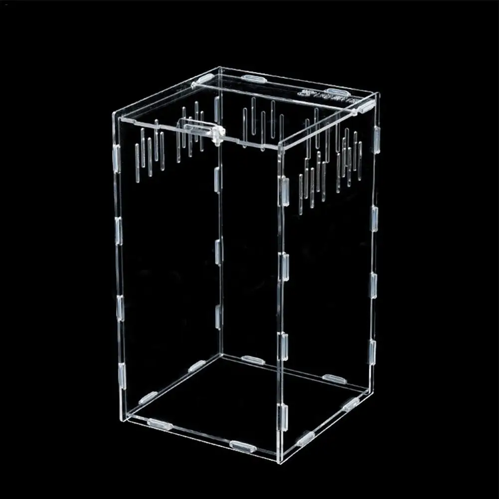 Четырехсторонняя вентиляционная прозрачная коробка для разведения рептилий