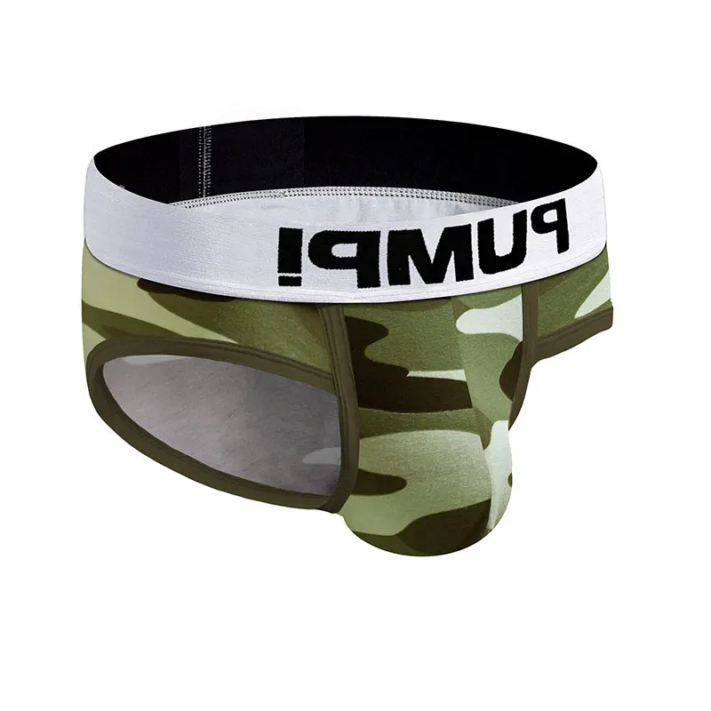 Мужские трусы джоки в полоску белые дышащие брифы из хлопка бандаж сексуальное