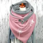 2021 Модный зимний шарф для женщин с принтом на пуговицах мягкая накидка повседневные теплые шарфы шали шарф Женская Шейная бандана