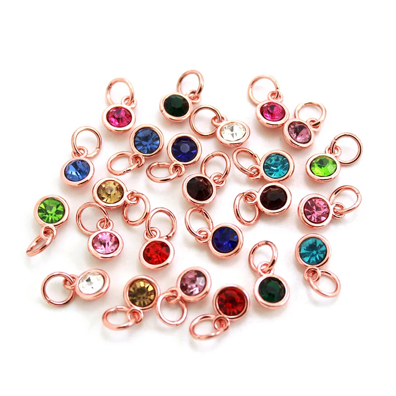 12 шт./партия подвески из розового золота