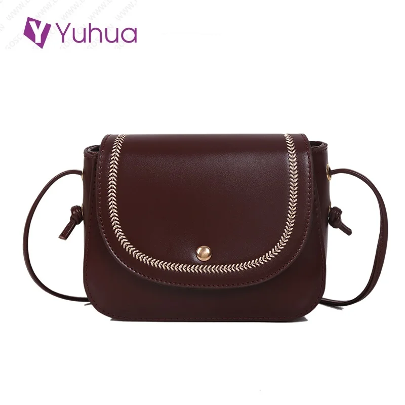 

Yuhua 2020 новые женские сумки, модная Корейская версия квадратной сумки, Повседневная однотонная сумка через плечо, трендовые женские сумки-ме...