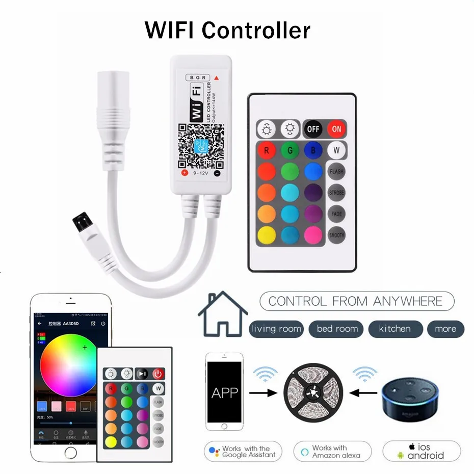RGB RGBWW RGBW Светодиодная лента 5 м/компл. 10 5050 светодиодный ная светильник 12 В