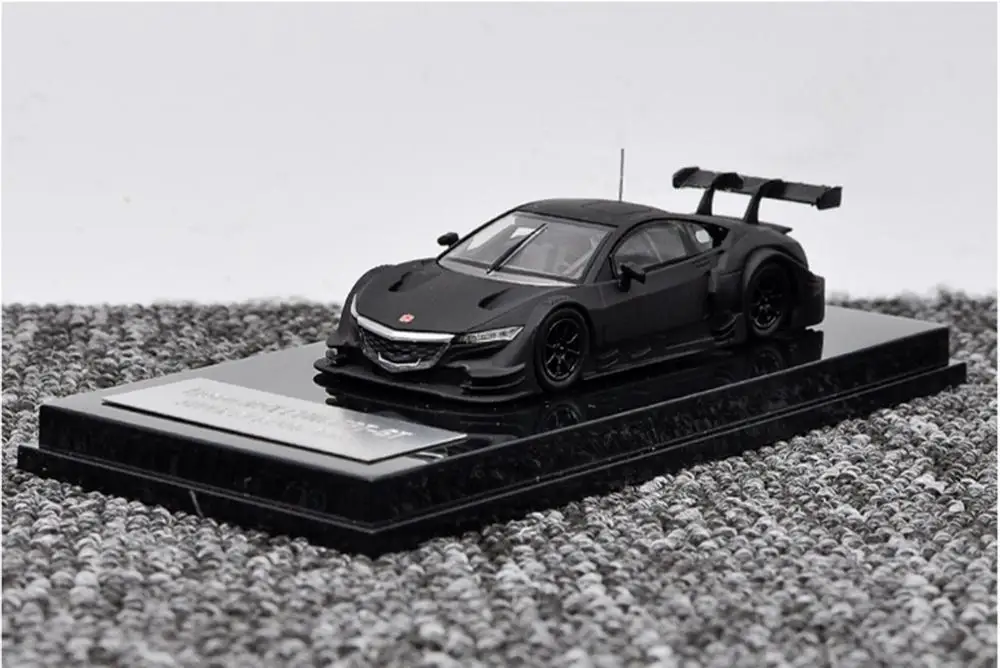 1/64 Honda NSX CONCEPT-GT GT500 Гоночная машина черная Коллекционная модель автомобиля