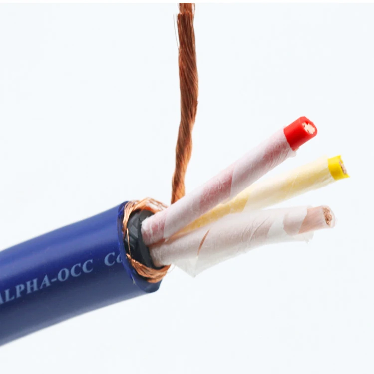 HiFi Guhe fp-3ts20 OCC синяя лента лихорадка аудио однокристальный медный кабель питания