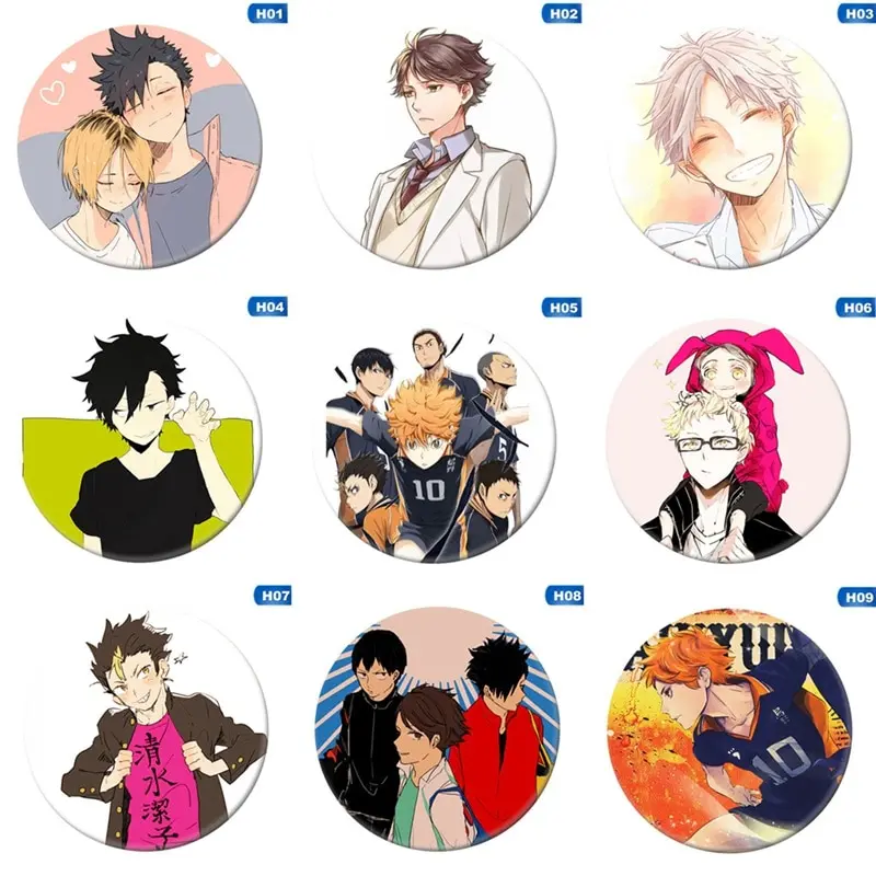Значок аниме два юаня для волейбола и дня ветра 58 мм значок костюма - купить по