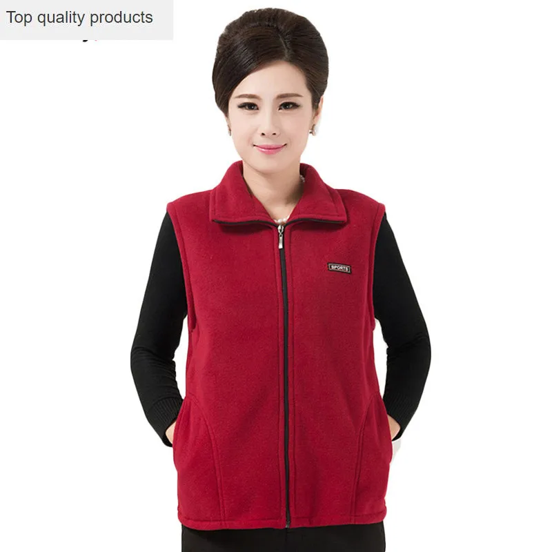 

2020 New Spring Mother Vest Female Middle Age Autumn and Winter Jacket Coat Plus Size New Vest Women Warm Vest LH670