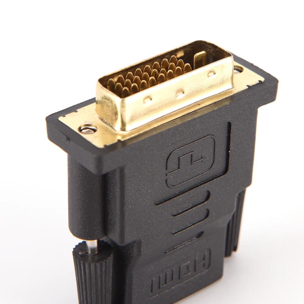 Высокое качество DVI-D DVI 24 + 1 Dual Link мужчина к совместимому с HDMI Женский разъем