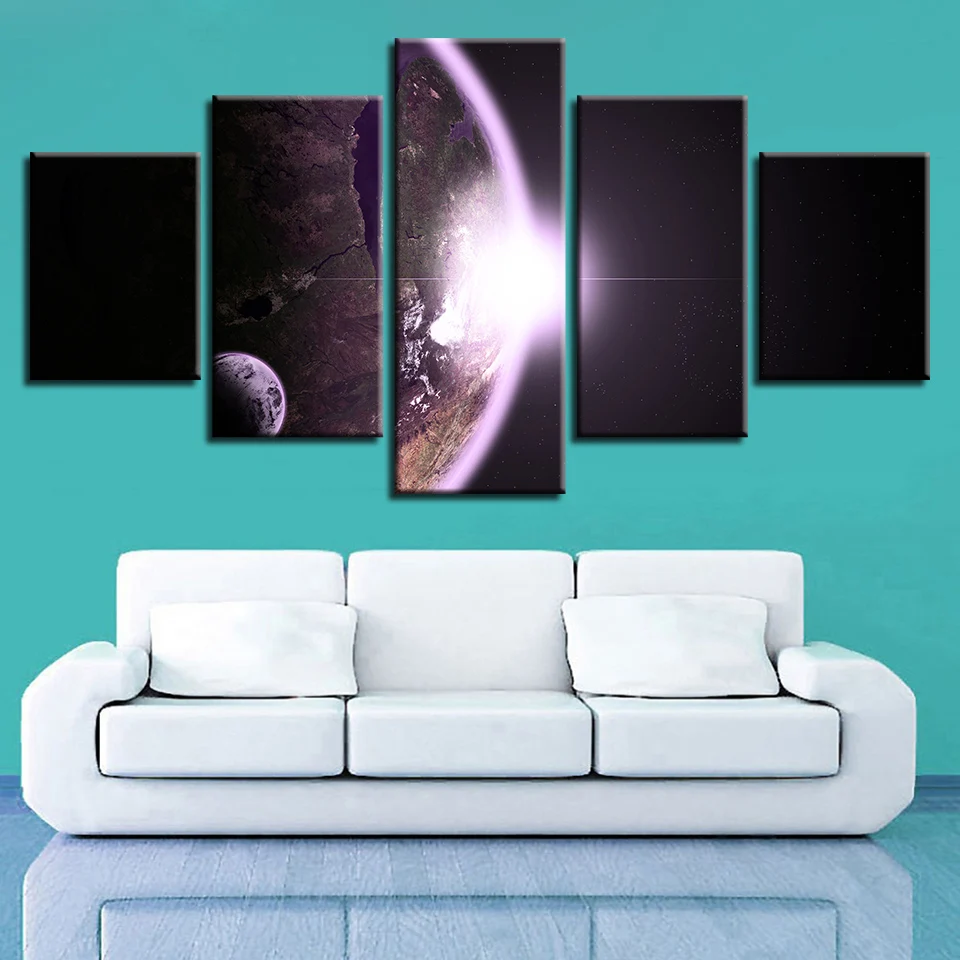 Spaceman земля Юпитер Венера Солнце Луна и Вселенная 5 шт. настенные картины для