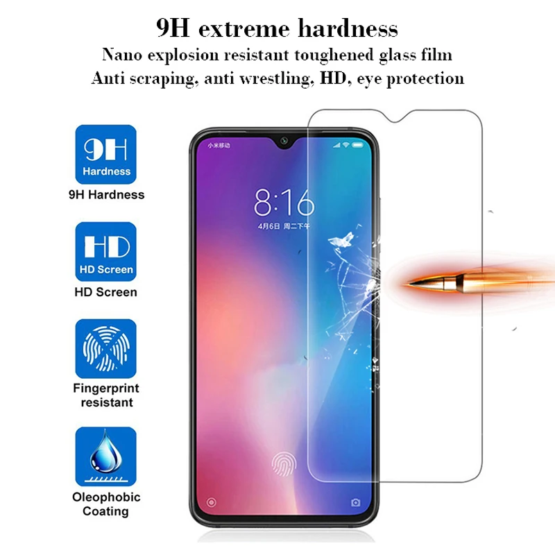 Защитное стекло для Xiaomi Redmi Note 7 8 Pro CC9 CC9e Mi A3 Lite 9 2 шт. | Мобильные телефоны и