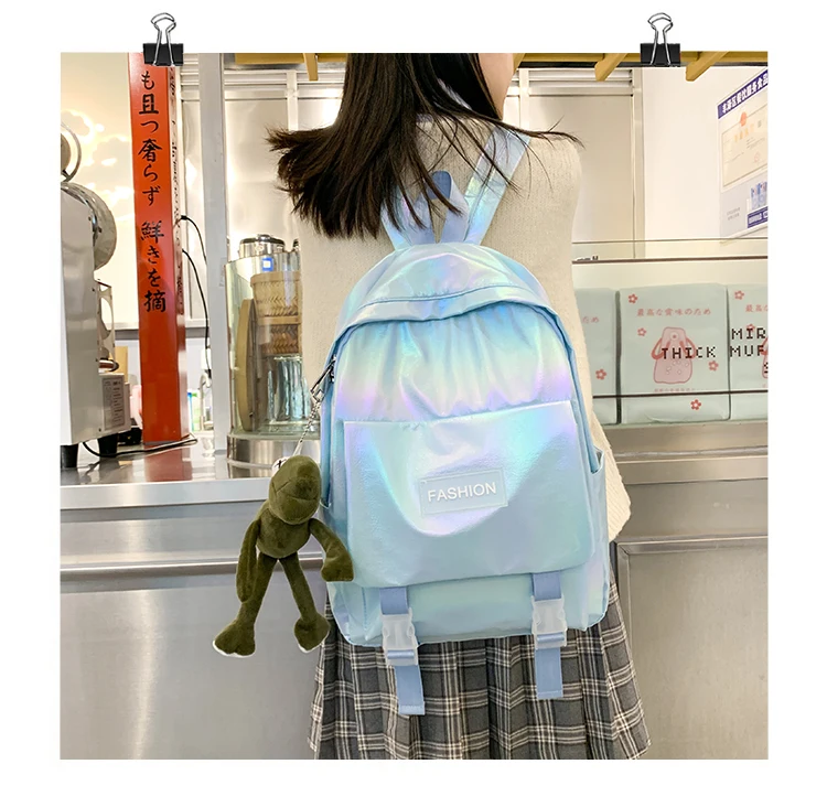 

3152 рюкзак в стиле колледжа, Женский однотонный школьный портфель в Корейском стиле для учеников Старшей школы