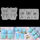 Силиконовая форма для изготовления брелоков из эпоксидной смолы, форма в виде животных, 1 шт.