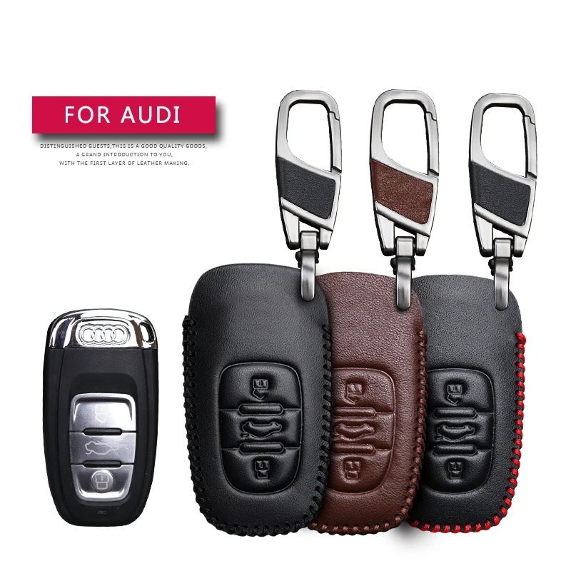 KUKAKEY смартфон для Audi RS3 RS4 RS5 RS6 RS7 S3 S4 S5 S6 S7 S8 S9 B6 B7 B8 кожаный чехол ключей | Автомобили