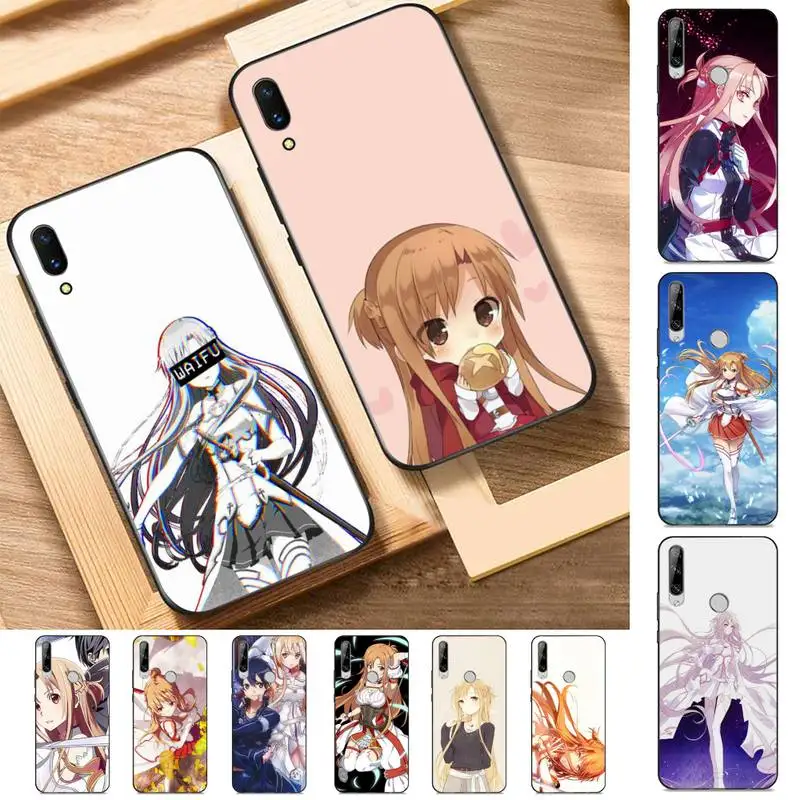 

YNDFCNB Asuna Sword Art Online Phone Case for Huawei Y 6 9 7 5 8s prime 2019 2018 enjoy 7 plus