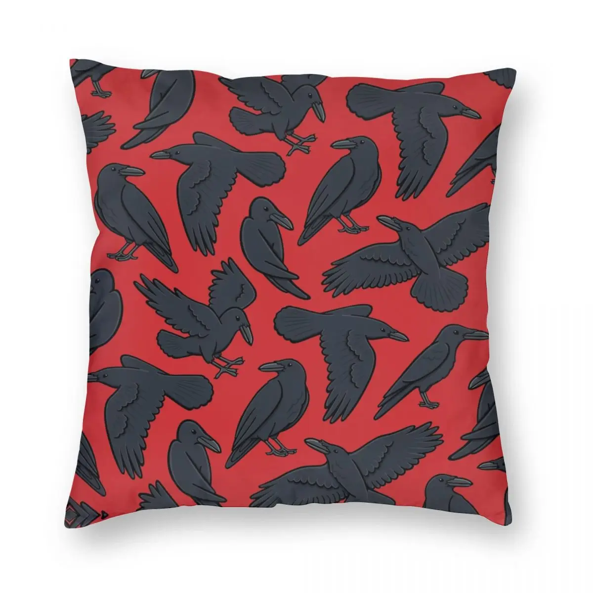 

Murder ... Of Crows Square Pillowcase Polyester Linen Velvet Printed Zip Decor Pillow Case Sofa Cushion Case 45x45