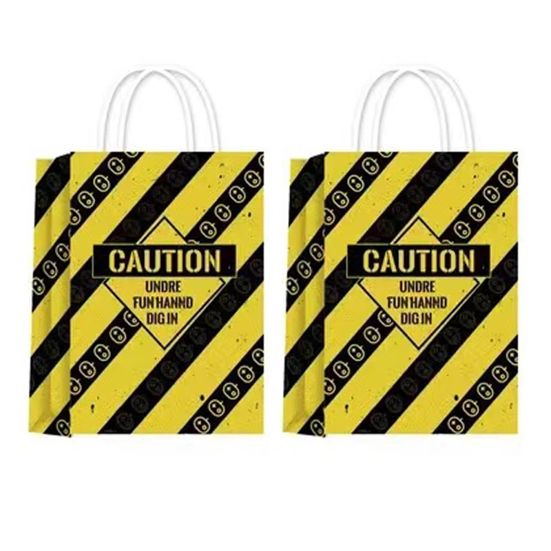

Omilut 6pcs Construction Gift Bag Excavator Vehicle Birthday Party Paper Bag Decor Baby Shower 1th Party Supplies 21*15*8CM