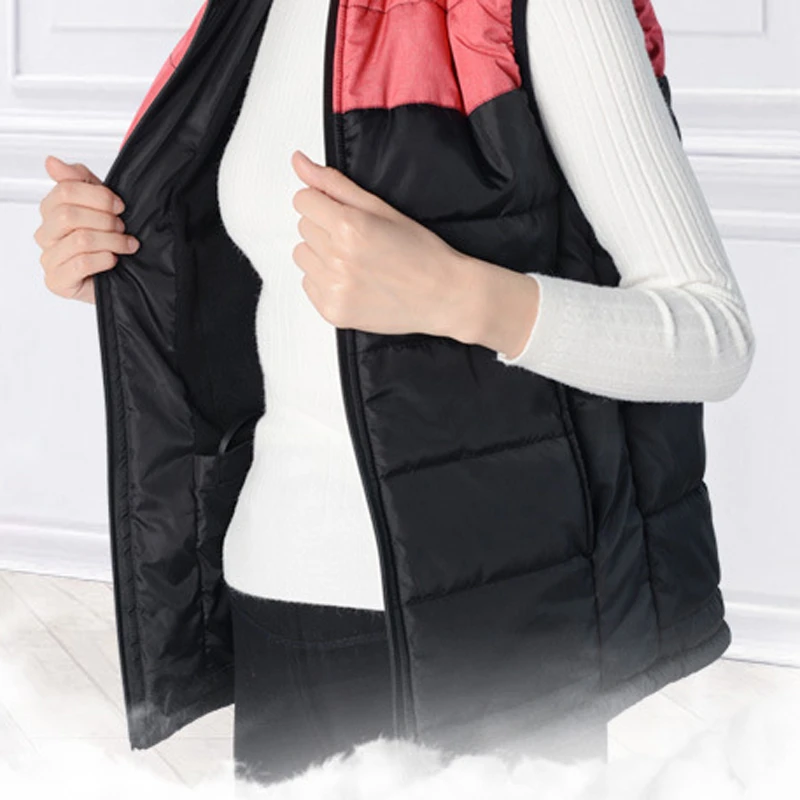 Теплый жилет USB умный с одним контролем хлопковое пальто стоячий воротник