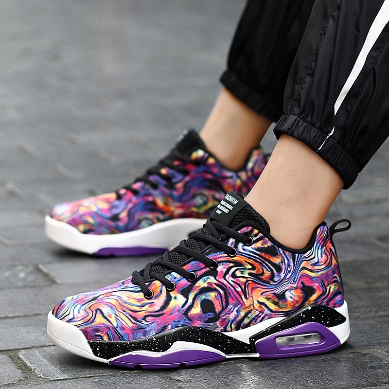 

2021 Модная брендовая обувь для баскетбола, мужская спортивная обувь средней длины, баскетбольные мужские черные ударопрочные мужские кросс...