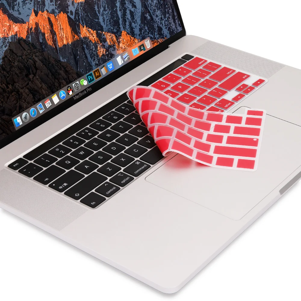 Чехол для клавиатуры MacBook Pro 13 дюймов 2020 дюйма M1 A2338 A2251 A2289 мягкая силиконовая