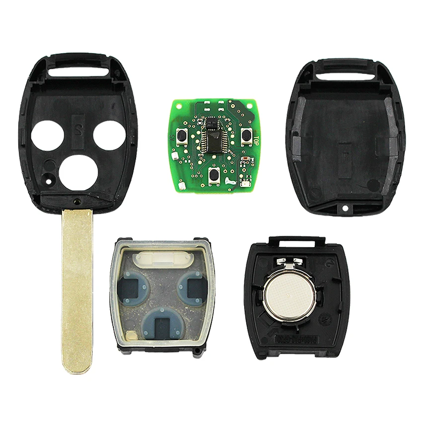 3 кнопки дистанционный ключ брелок от машины 433 МГц ID46 чип с нерезаемым лезвием