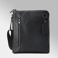 mens bag cowhide leather vertical mens casual simple all match small bag shoulder bag messenger bag