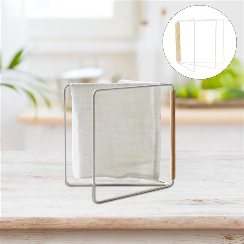 

1pc Practical Durable Vertical Rag Shelf Towel Holder Storage Rack for Home Hotel