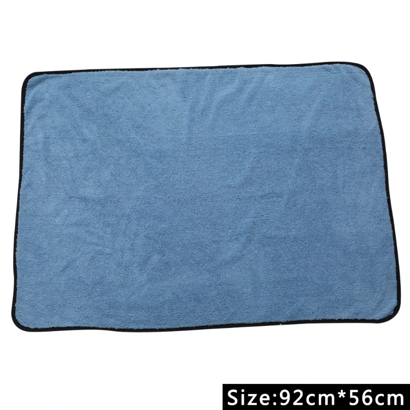 

90cmx60cm Large Microfiber Drying Towel Car Cleaning Cloths Cloth Auto Care Blue