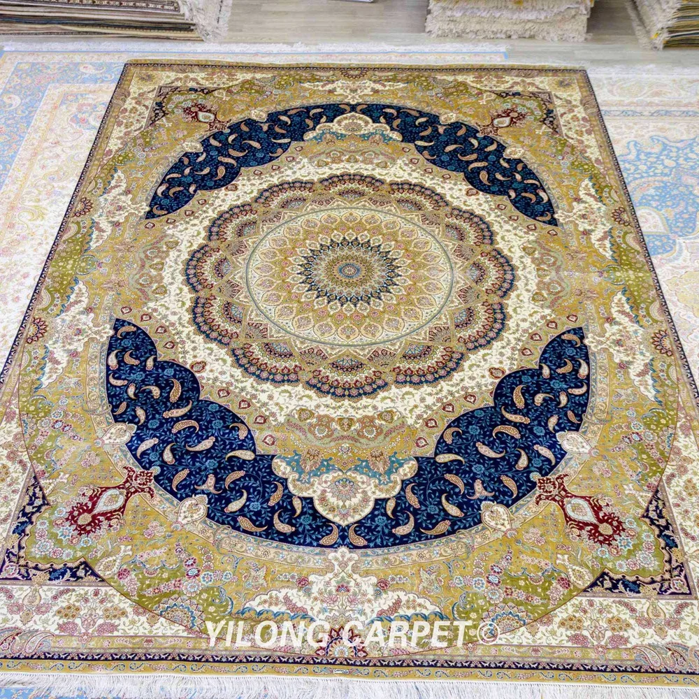 Традиционный Ковер Yilong 9 'x 12' классический медальон большой персидский ковер