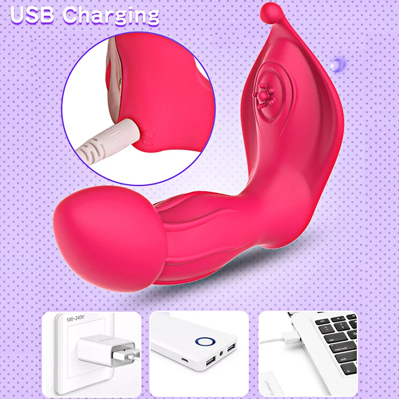 Носимый вибратор для точки G трусики Стимулятор клитора Вагина фаллоимитатор