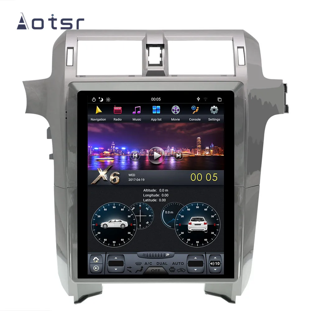 Tesla styel Android 8 Автомобильный dvd-плеер gps навигация для Lexus GX400 Lexus GX460 2010- Авто радио мультимедиа палер головное устройство