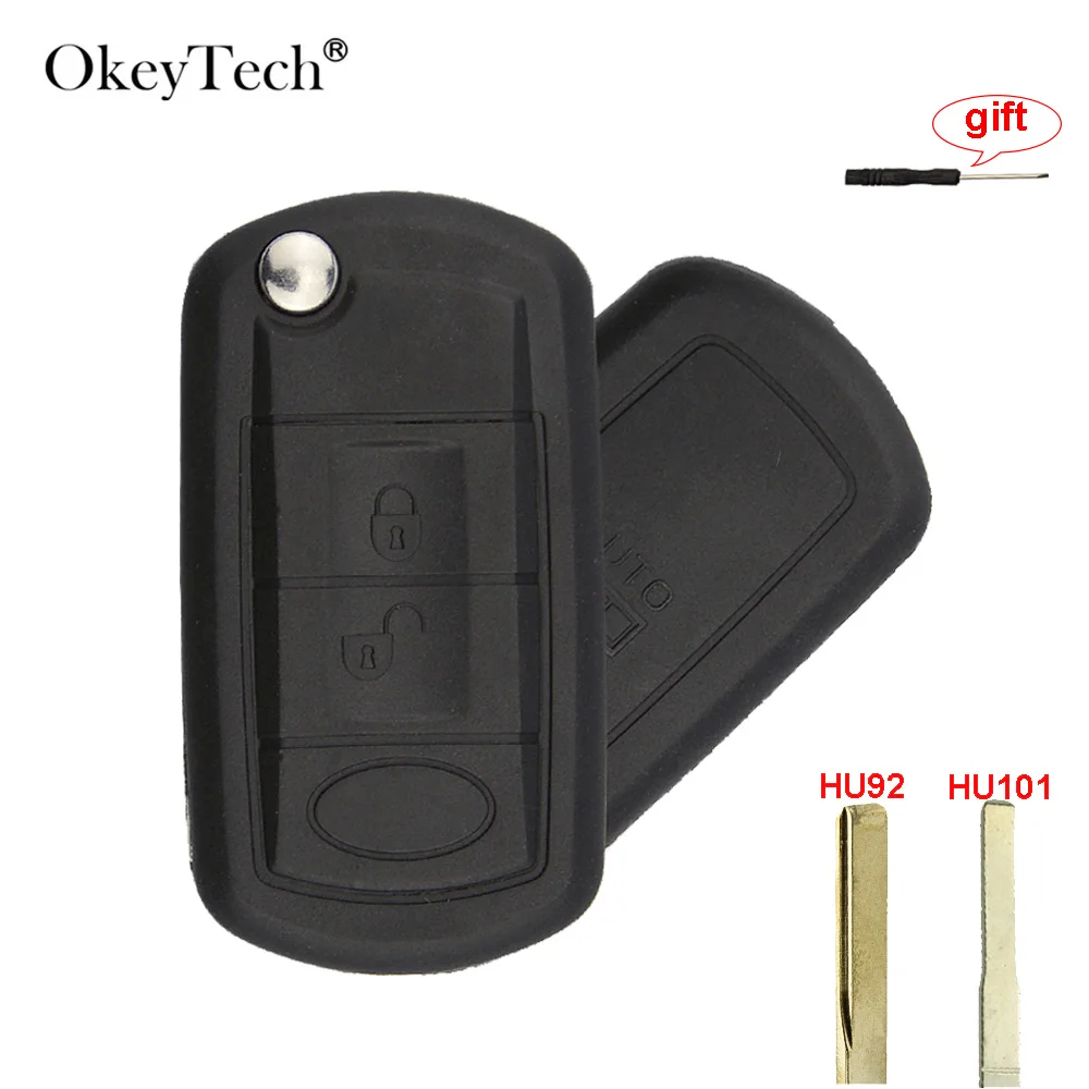 OkeyTech 3 кнопки флип корпус автомобильного ключа дистанционного управления для LAND ROVER LR3 Range Rover Sport Discovery Замена авто чехол для брелка с ключом