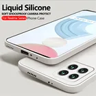 Квадратный чехол из жидкого силикона для Realme C21 C11 2021 C20 C25 C12 C15 C 21 11 20 25 12 15 Ударопрочный Мягкий чехол для телефона с камерой